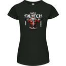 Christmas Santa Snatch Xmas Gym Training Womens Petite Cut T-Shirt Black
