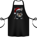 Christmas Schnauzer Dog Xmas Hat Cotton Apron 100% Organic Black