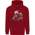 Christmas Scooter Xmas Hat MOD Moped Childrens Kids Hoodie Red