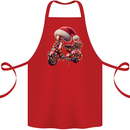 Christmas Scooter Xmas Hat MOD Moped Cotton Apron 100% Organic Red