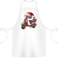 Christmas Scooter Xmas Hat MOD Moped Cotton Apron 100% Organic White
