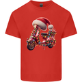 Christmas Scooter Xmas Hat MOD Moped Kids T-Shirt Childrens Red
