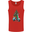 Christmas Scooter Xmas MOD Moped Mens Vest Tank Top Red