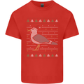 Christmas Seagull Xmas Pigeon Mens Cotton T-Shirt Tee Top Red