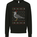 Christmas Seagull Xmas Pigeon Mens Sweatshirt Jumper Black