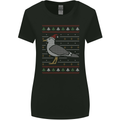 Christmas Seagull Xmas Pigeon Womens Wider Cut T-Shirt Black