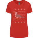 Christmas Seagull Xmas Pigeon Womens Wider Cut T-Shirt Red