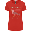 Christmas Seagull Xmas Pigeon Womens Wider Cut T-Shirt Red