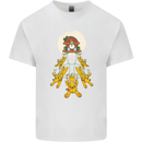 Christmas Sleigh Dogs Mens Cotton T-Shirt Tee Top White