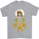 Christmas Sleigh Dogs Mens T-Shirt 100% Cotton Sports Grey