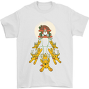 Christmas Sleigh Dogs Mens T-Shirt 100% Cotton White