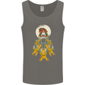 Christmas Sleigh Dogs Mens Vest Tank Top Charcoal