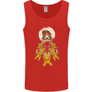 Christmas Sleigh Dogs Mens Vest Tank Top Red