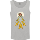 Christmas Sleigh Dogs Mens Vest Tank Top Sports Grey