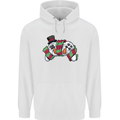 Christmas Snow Video Game Controller Joypad Xmas Childrens Kids Hoodie White
