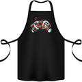 Christmas Snow Video Game Controller Joypad Xmas Cotton Apron 100% Organic Black