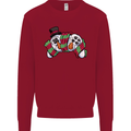 Christmas Snow Video Game Controller Joypad Xmas Kids Sweatshirt Jumper Red