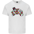 Christmas Snow Video Game Controller Joypad Xmas Mens Cotton T-Shirt Tee Top White