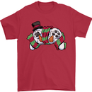 Christmas Snow Video Game Controller Joypad Xmas Mens T-Shirt 100% Cotton Red