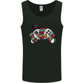 Christmas Snow Video Game Controller Joypad Xmas Mens Vest Tank Top Black