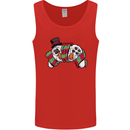 Christmas Snow Video Game Controller Joypad Xmas Mens Vest Tank Top Red