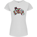 Christmas Snow Video Game Controller Joypad Xmas Womens Petite Cut T-Shirt White