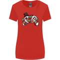 Christmas Snow Video Game Controller Joypad Xmas Womens Wider Cut T-Shirt Red