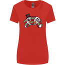 Christmas Snow Video Game Controller Joypad Xmas Womens Wider Cut T-Shirt Red