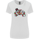 Christmas Snow Video Game Controller Joypad Xmas Womens Wider Cut T-Shirt White