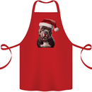 Christmas Staffy Staffordshire Bull Terrier Dog Cotton Apron 100% Organic Red