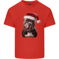 Christmas Staffy Staffordshire Bull Terrier Dog Kids T-Shirt Childrens Red