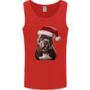 Christmas Staffy Staffordshire Bull Terrier Dog Mens Vest Tank Top Red