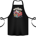 Christmas Stoned Santa Funny Weed Bong Cotton Apron 100% Organic Black
