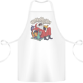 Christmas Stoned Santa Funny Weed Bong Cotton Apron 100% Organic White