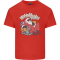 Christmas Stoned Santa Funny Weed Bong Kids T-Shirt Childrens Red