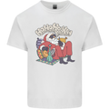 Christmas Stoned Santa Funny Weed Bong Kids T-Shirt Childrens White