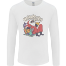 Christmas Stoned Santa Funny Weed Bong Mens Long Sleeve T-Shirt White