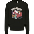 Christmas Stoned Santa Funny Weed Bong Mens Sweatshirt Jumper Black