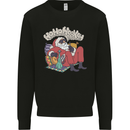 Christmas Stoned Santa Funny Weed Bong Mens Sweatshirt Jumper Black