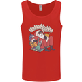 Christmas Stoned Santa Funny Weed Bong Mens Vest Tank Top Red