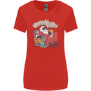 Christmas Stoned Santa Funny Weed Bong Womens Wider Cut T-Shirt Red