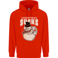 Christmas Sucks Bah Humbug Snowman Xmas Childrens Kids Hoodie Bright Red