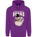Christmas Sucks Bah Humbug Snowman Xmas Childrens Kids Hoodie Purple