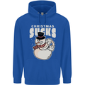Christmas Sucks Bah Humbug Snowman Xmas Childrens Kids Hoodie Royal Blue