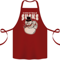 Christmas Sucks Bah Humbug Snowman Xmas Cotton Apron 100% Organic Maroon