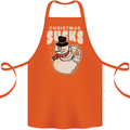 Christmas Sucks Bah Humbug Snowman Xmas Cotton Apron 100% Organic Orange