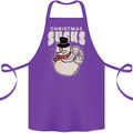 Christmas Sucks Bah Humbug Snowman Xmas Cotton Apron 100% Organic Purple