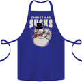 Christmas Sucks Bah Humbug Snowman Xmas Cotton Apron 100% Organic Royal Blue