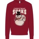 Christmas Sucks Bah Humbug Snowman Xmas Kids Sweatshirt Jumper Red