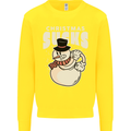 Christmas Sucks Bah Humbug Snowman Xmas Kids Sweatshirt Jumper Yellow